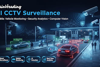 develop cctv video analytics, face recognition and vehicle surveillance system