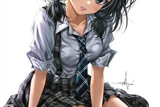 anime character an illustration and anime character