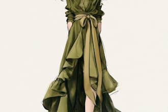 draw a fashion design illustration