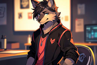 draw your furry or fursona character