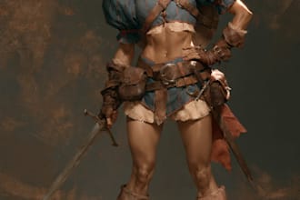 fantasy dnd character illustration