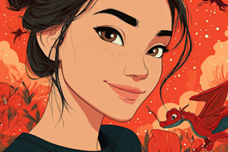 draw cartoon portrait in disney cartoon
