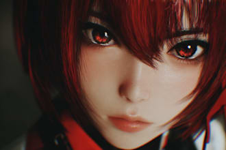 anime character an illustration and anime character