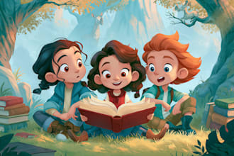 children book illustration and children book illustration