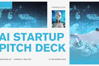 design ai startup pitch deck investor presentation fundraising