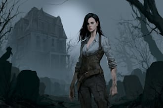 draw horror character illustration