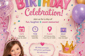 design elegant wedding and birthday invitation in canva