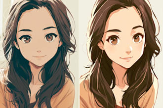 draw anime, realistic portrait or dnd character