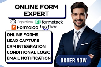 create online forms formstack paperform formaloo heyflow questionnaire custom