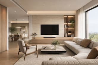 create 3d renders for commercial spaces, interiors and exteriors