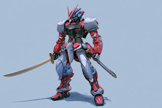 do mecha robot gundam illustrations