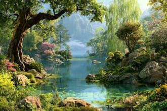 design your garden, backyard, patio, realistic landscape