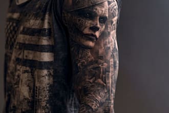 draw minimalist fine line tattoo designs