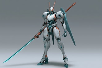 do mecha robot gundam illustrations