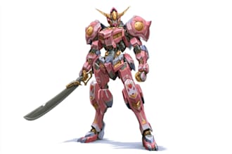 amazing character mecha robot illustration