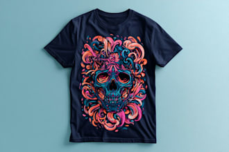 custom typography t shirt design