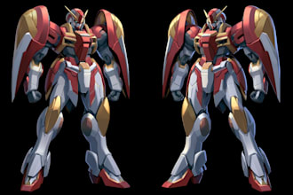 do mecha robot gundam illustrations