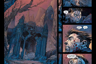 draw comic strip for comic book illustration or webcomic