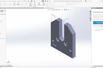 design 3d models and mechanical parts in solidworks