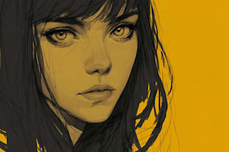draw a digital illustration in unique style