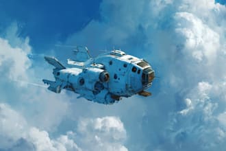 draw high quality spaceship concept