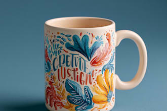 draw coffee mug design