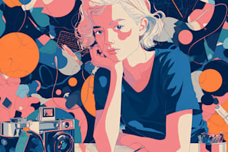 create digital paintings and illustrations