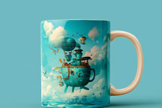 do coffee mug design, custom mug design