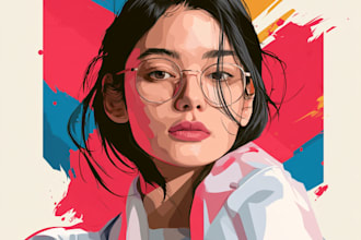 draw a vector portrait for you