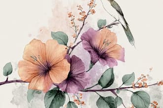 draw watercolor botanical illustration art