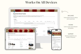 build notion workspace, template, automation workflow for real estate management