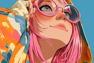 draw anime art and manga art illustration