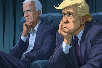 stunning digital political cartoon for political cartoon