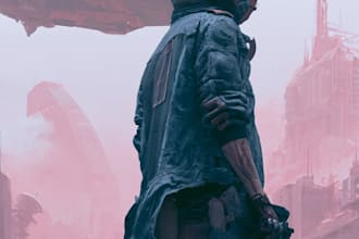 illustrate sci fi character