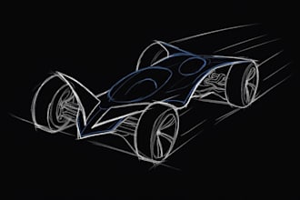 design and sketch the car or vehicle you want