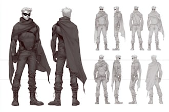 design awesome cartoonish original characters