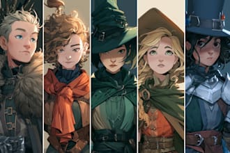 dnd character art and dnd character art