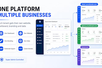 build a multi tenant saas platform or business website