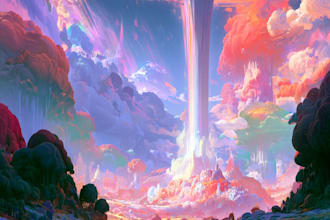 paint fantasy concept art illustration