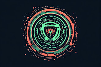 design your cool cyberpunk, futuristic logo