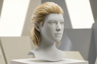create 3d hair unreal hair metahuman hair and also realistic hair
