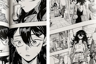 do unique comic book page or manga page