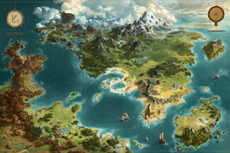 draw a map illustration for your project