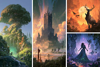 create concept art and illustration