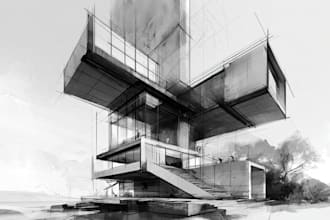 draw architectural drawings and blueprints for permit
