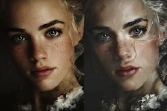 paint realistic digital portrait