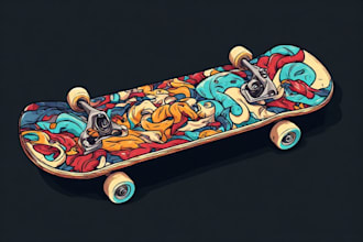 create artwork for your skateboard