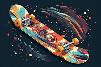 create eye catching skateboard design