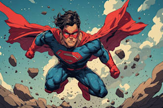 do a superhero comic