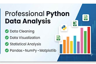 analyze and visualize data using python